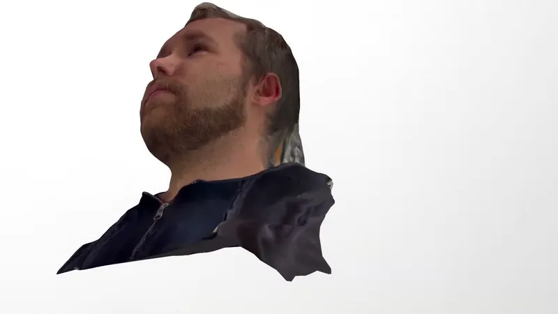 3D-Scan-Ergebnis: komplettes Gesicht