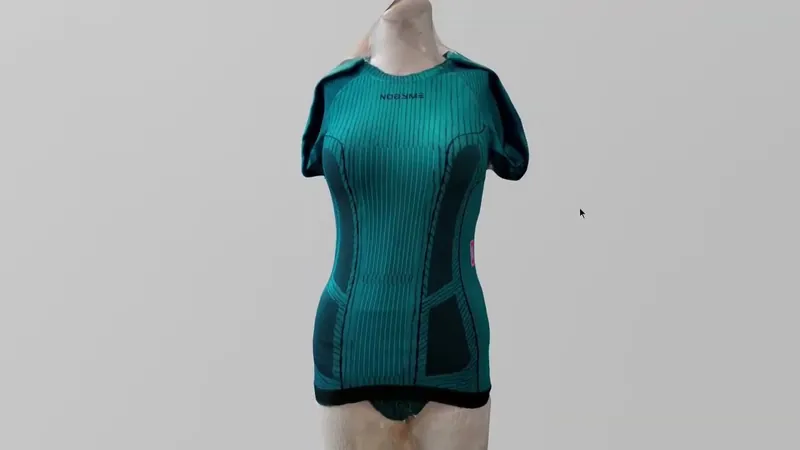 3D-Scan-Ergebnis: Torso ohne Schultern im Scan-Shirt